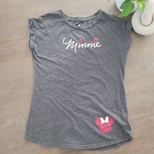 DISNEY PARKS Youth Minnie t-shirt sz L
